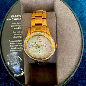 Citizen rose gold watch